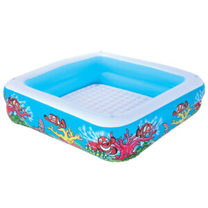 Bestway Lekpool med tak 140x140x114 cm blå 52192 - Bild 5