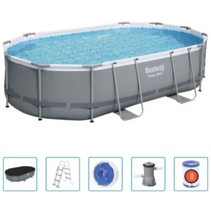 Bestway Pool Power Steel med tillbehör oval 488x305x107 cm - Bild 2