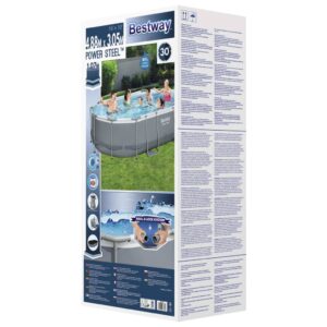 Bestway Pool Power Steel med tillbehör oval 488x305x107 cm - Bild 10