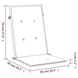 vidaXL Stolsdynor 2 st antracit 120x50x3 cm tyg - Bild 9