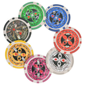 vidaXL Kombinerat poker-/Blackjack-set med 600 lasermarker aluminium - Bild 5