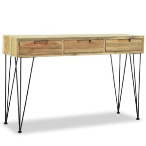 vidaXL Konsolbord 120x35x76 cm massiv teak - Bild 2