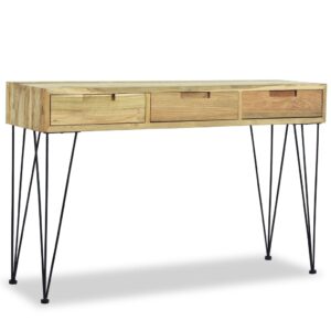 vidaXL Konsolbord 120x35x76 cm massiv teak - Bild 5