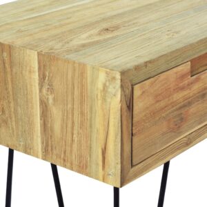 vidaXL Konsolbord 120x35x76 cm massiv teak - Bild 8