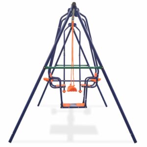 vidaXL Gungställning med 5 sitsar orange - Bild 3