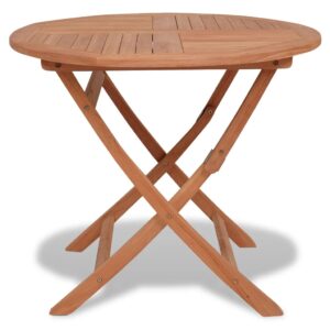 vidaXL Hopfällbart trädgårdsbord 85x76 cm massiv teak - Bild 2