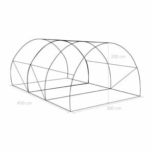 vidaXL Växthus 13,5m² 450x300x200 cm - Bild 12