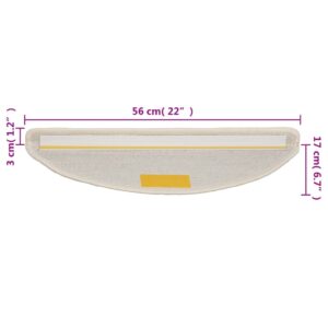 vidaXL Trappstegsmattor 15 st vit 56x17x3 cm - Bild 8