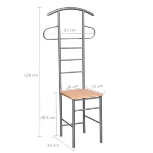 vidaXL Herrbetjänt 2 st metall - Bild 7