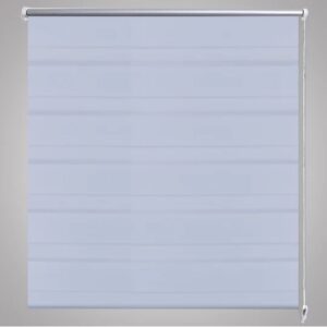 Rullgardin randig vit 120 x 230 cm transparent - Bild 4