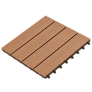 WPC Klickgolv 30x30cm 11-pack 1m2 Brun - Bild 3