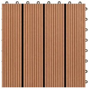 WPC Klickgolv 30x30cm 11-pack 1m2 Brun - Bild 4