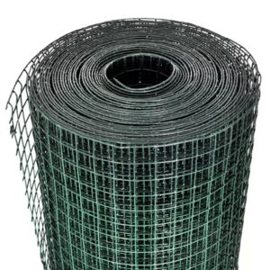 vidaXL Hönsnät galvaniserat med PVC-beläggning 25x1 m grön - Bild 3