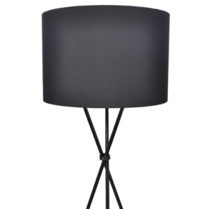 vidaXL Golvlampa med lampskärm svart - Bild 2