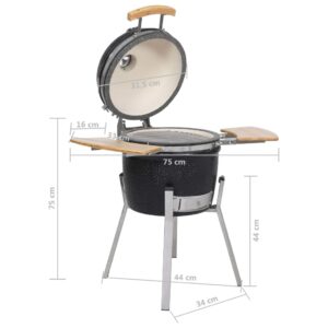 Grillrök Kamado 76cm keramisk - Bild 10