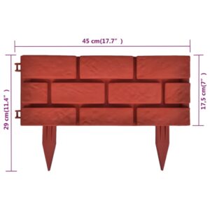 Trädgårdskant med tegel design 11 st - Bild 11