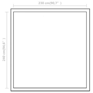vidaXL Växthus i förstärkt aluminium med basram 6,05 m² - Bild 12