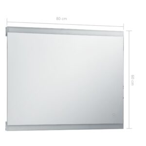 vidaXL Badrumsspegel LED med touch-sensor 80x60 cm - Bild 7