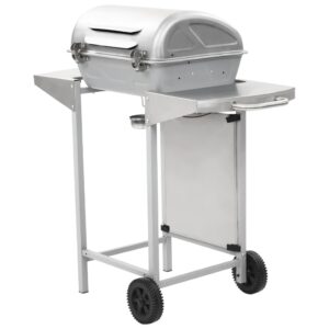 vidaXL Gasolgrill med 2 grillzoner rostfritt stål silver - Bild 6