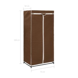 vidaXL Garderob brun 75x50x160 cm - Bild 9