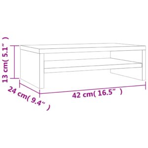 vidaXL Skärmställ sonoma-ek 42x24x13 cm konstruerat trä - Bild 7