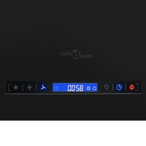 vidaXL Hängande köksfläkt touchsensor LCD 37 cm pulverlackerat stål - Bild 7