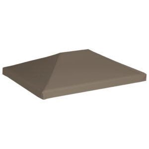 vidaXL Paviljongtak 310 g/m² 3x3 m taupe - Bild 4