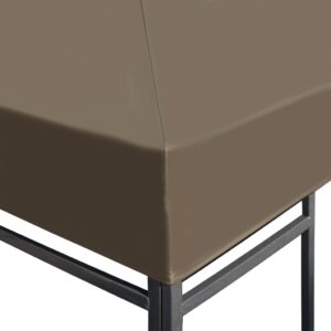 vidaXL Paviljongtak 310 g/m² 3x3 m taupe - Bild 5