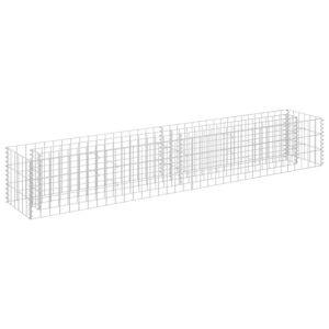 vidaXL Planteringsgabion upphöjd galvaniserat stål 180x30x30 cm - Bild 2