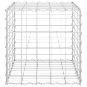 vidaXL Planteringsgabion upphöjd stål 50x50x50 cm - Bild 3