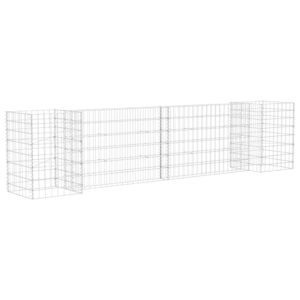 vidaXL Planteringsgabion H-formad stål 260x40x60 cm - Bild 2