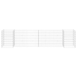 vidaXL Planteringsgabion H-formad stål 260x40x60 cm - Bild 3