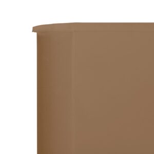 vidaXL Vindskydd 3 paneler tyg 400x160 cm taupe - Bild 4