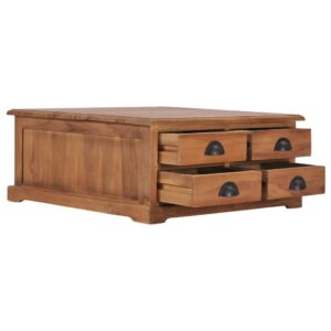 vidaXL Soffbord 68x68x30 cm massiv teak - Bild 3