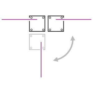 vidaXL Infällbar sidomarkis blå 100x1000 cm - Bild 12