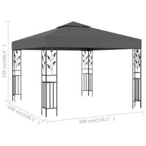 vidaXL Paviljong 3x3 m antracit - Bild 5