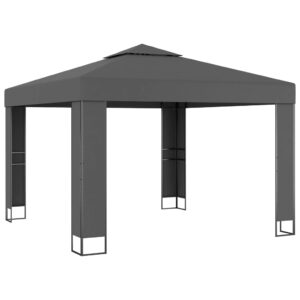 vidaXL Paviljong med dubbeltak 3x3 m antracit - Bild 2