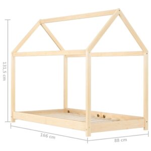 vidaXL Barnsäng massiv furu 80x160 cm - Bild 8