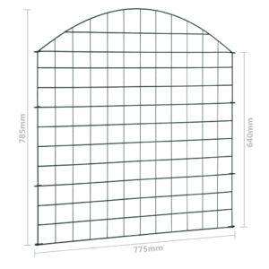 vidaXL Staket båge 77,5x78,5 cm grön - Bild 7