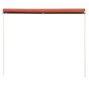 vidaXL Markis 400x150 cm orange och brun - Bild 5