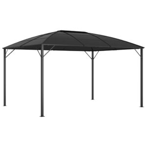 vidaXL Paviljong med draperi 400x300x265 cm antracit - Bild 9