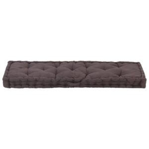 vidaXL Dyna till pallsoffa bomull 120x40x7 cm antracit - Bild 4