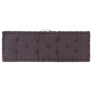 vidaXL Dyna till pallsoffa bomull 120x40x7 cm antracit - Bild 5