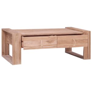 vidaXL Soffbord 110x60x40 cm massiv teak - Bild 4