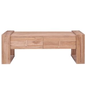 vidaXL Soffbord 110x60x40 cm massiv teak - Bild 5