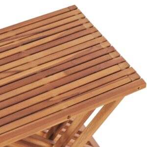 vidaXL Hopfällbar pall 40x32x45 cm massiv teak - Bild 6