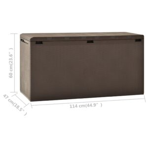 vidaXL Dynbox brun 114x47x60 cm - Bild 6