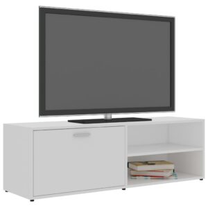 vidaXL Tv-bänk vit 120x34x37 cm konstruerat trä - Bild 3