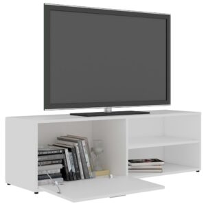 vidaXL Tv-bänk vit 120x34x37 cm konstruerat trä - Bild 5