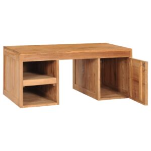 vidaXL Soffbord 90x50x40 cm massiv teak - Bild 3